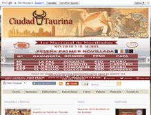 Tablet Screenshot of ciudadtaurina.com